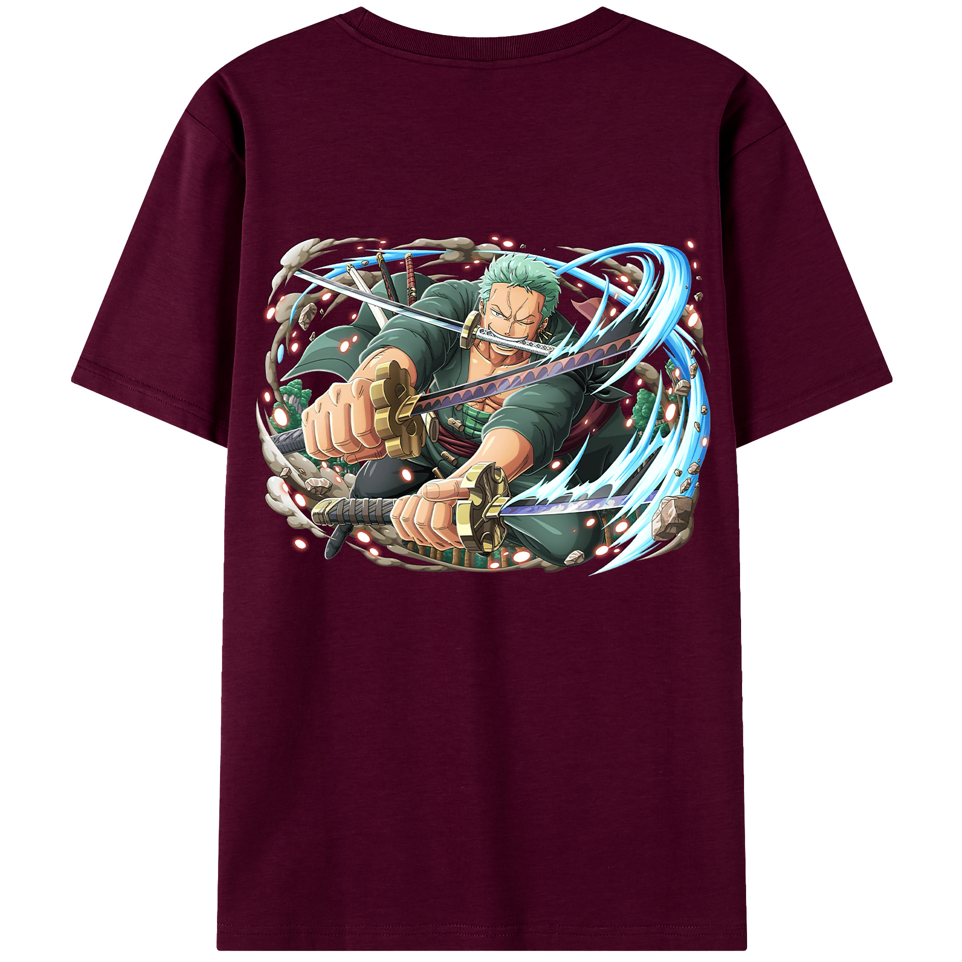 ワンピース ロロノア・ゾロ ONE PIECE Roronoa Zoro レディース半袖Tシャツ(バックプリント)